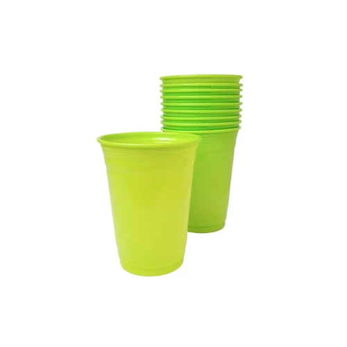 Vaso plástico verde lima 7oz 25un