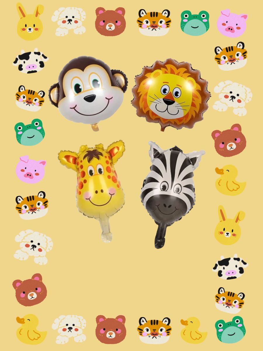 Globos metalizados de animalitos